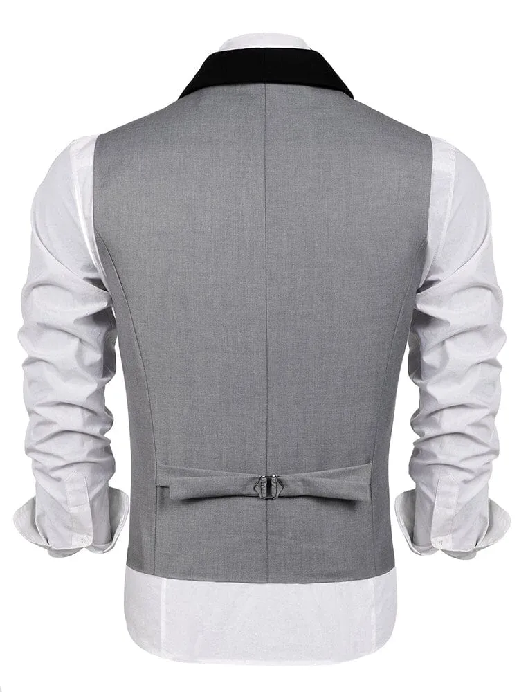 Buttons V-neck Suit Vest (US Only)