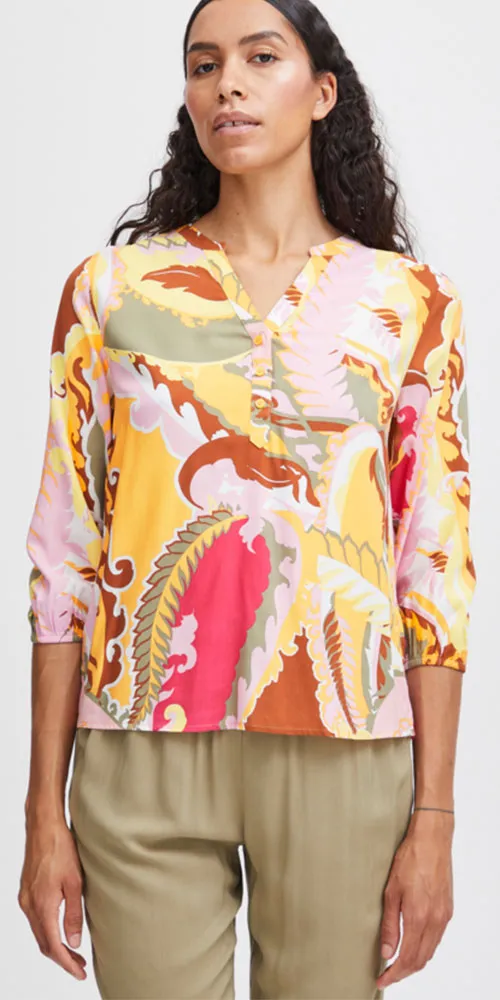 B.Young Bright Paisley Tunic