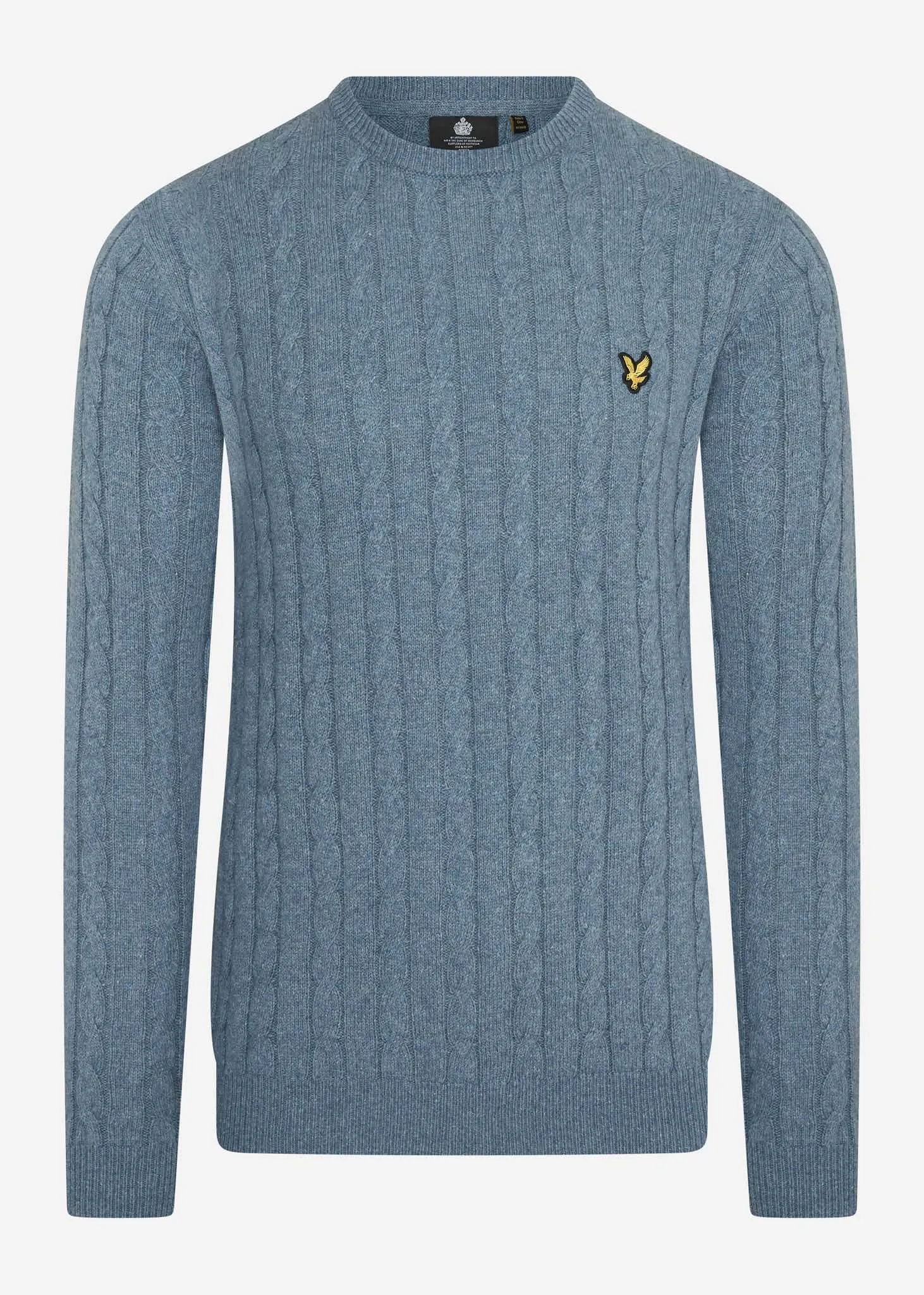 Cable jumper - slate blue marl