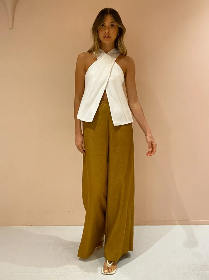 Camilla and Marc Eli Pants in Mustard