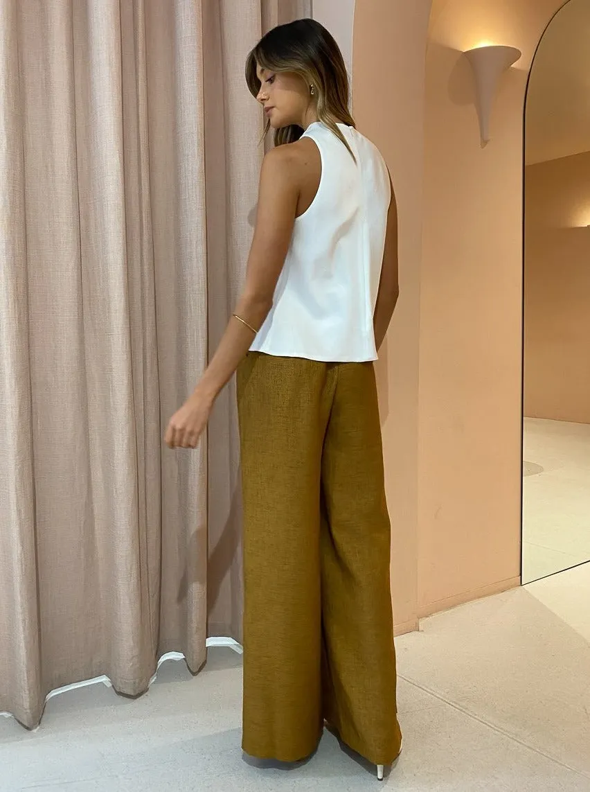 Camilla and Marc Eli Pants in Mustard