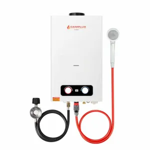 Camplux 10L 2.64 GPM Portable Tankless Outdoor Water Heater - White