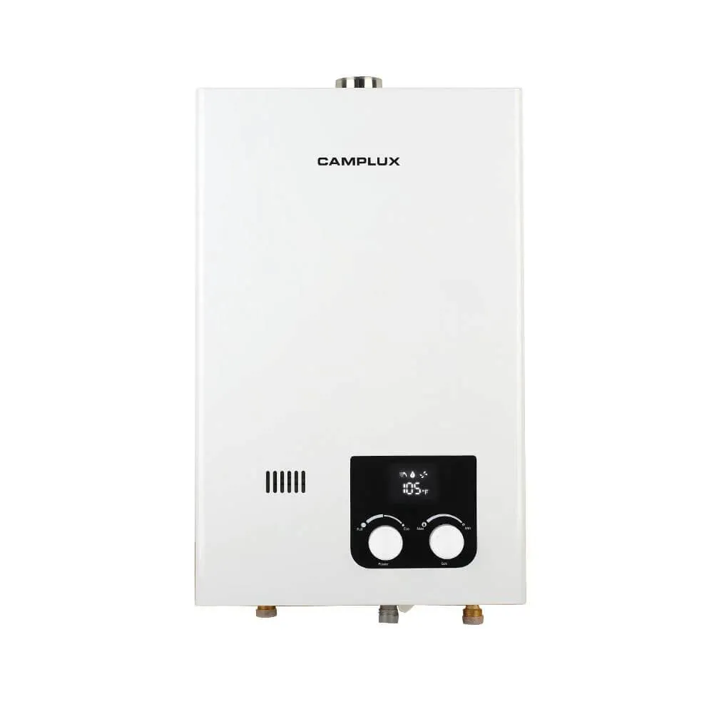 Camplux 10L High Capacity Indoor Tankless Water Heater - Black