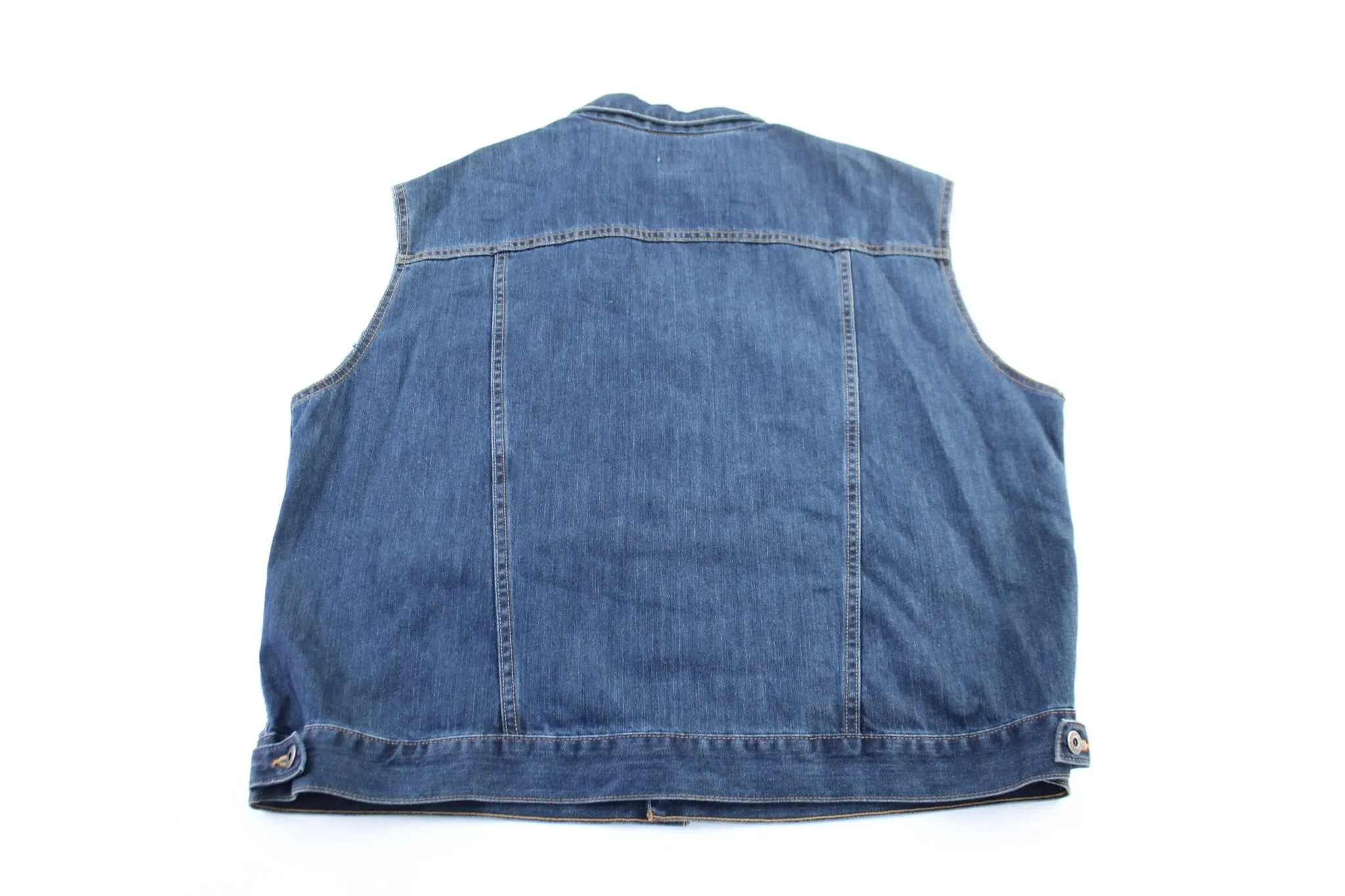 Carhartt Logo Patch Dark Wash Denim Vest