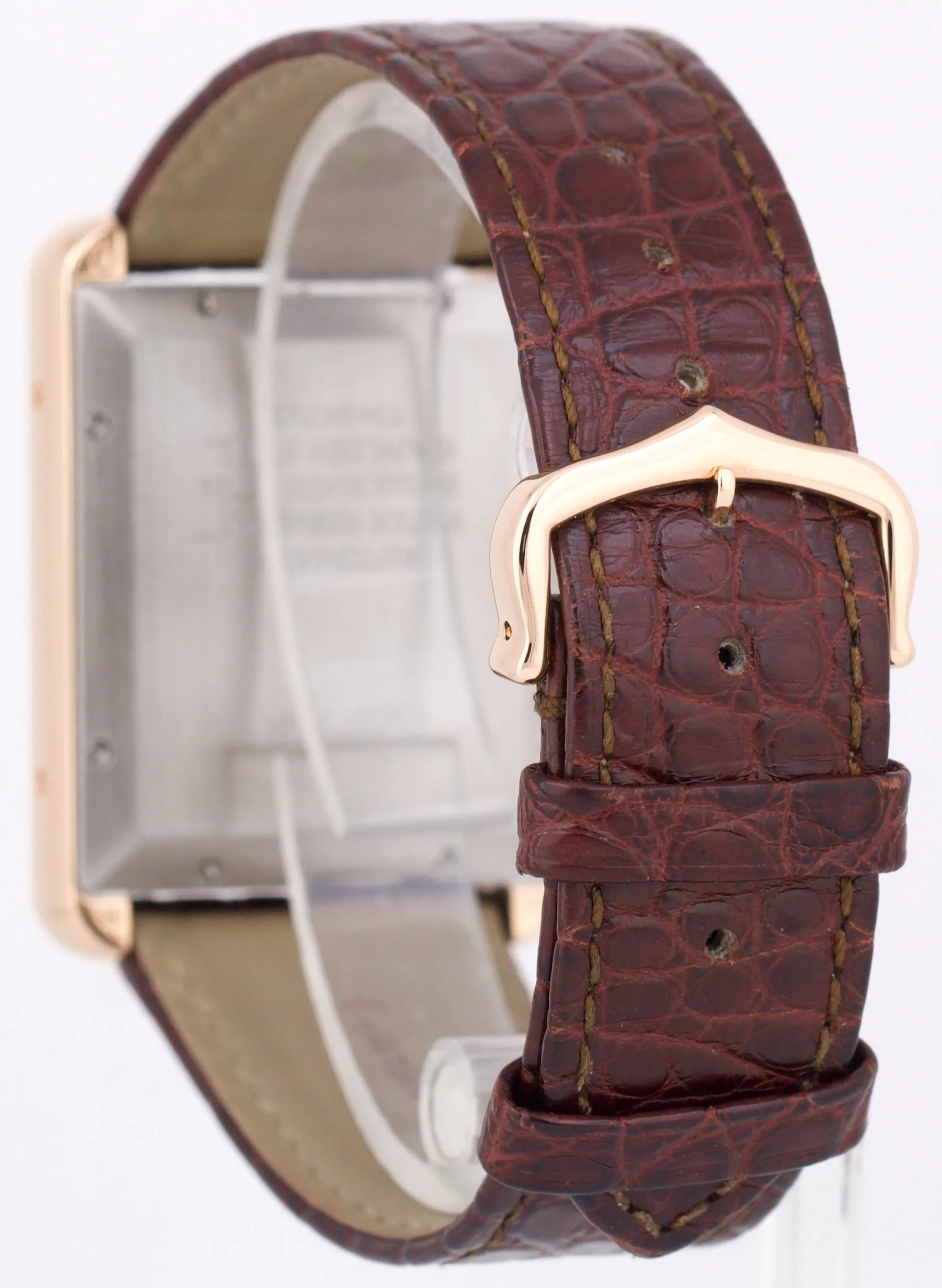 Cartier Tank Solo XL 18K Rose Gold ROMAN 31mm x 40.8mm Leather 3799 W5200026 BOX