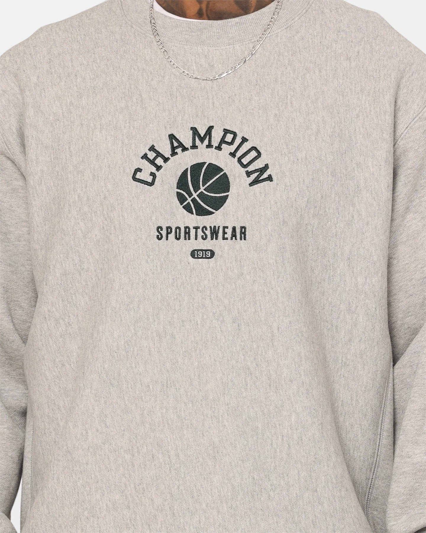 Champion Reverse Weave Clubhouse Crewneck Oxford Heather