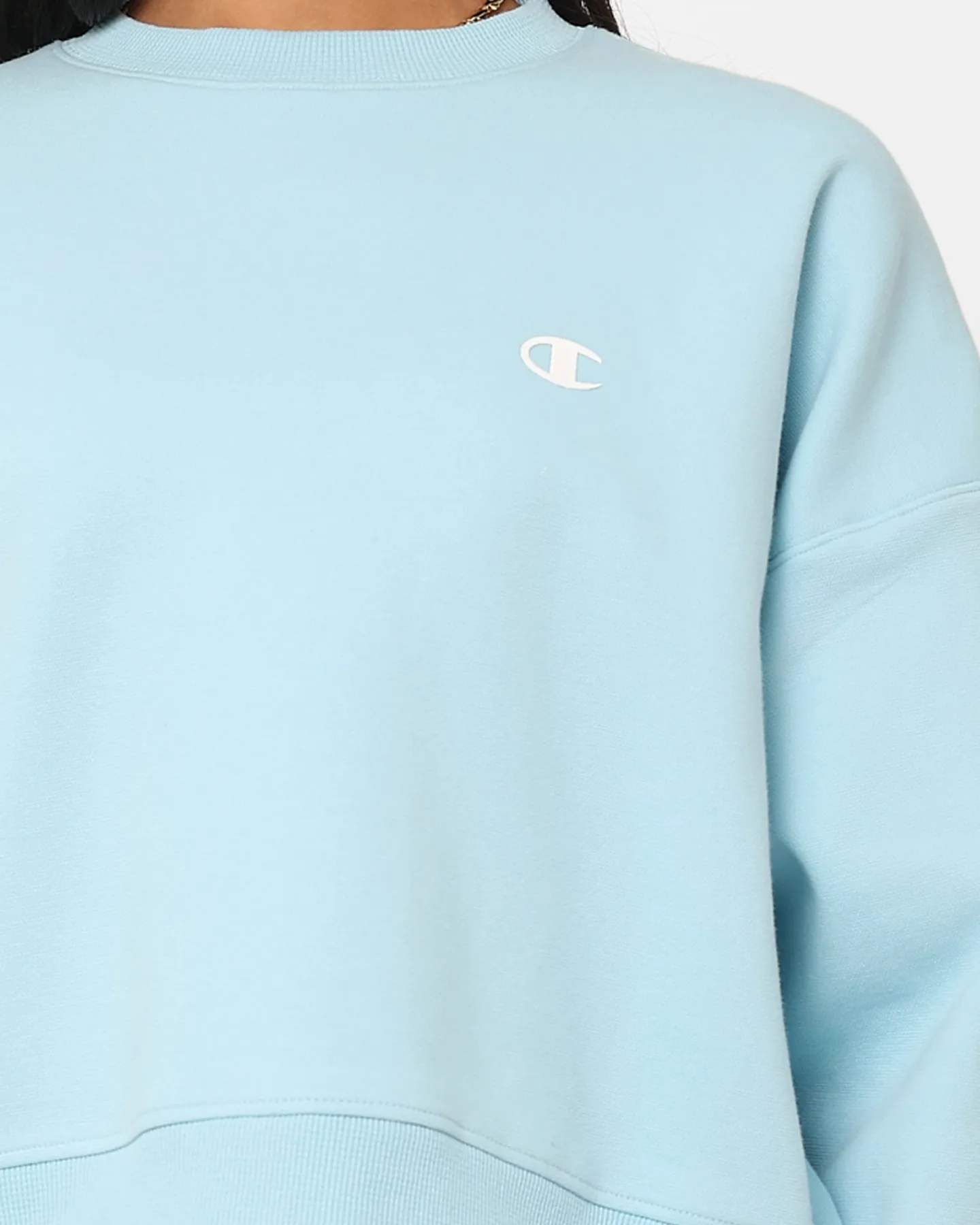 Champion Women's Rochester Base Crewneck Iced Blue CSI