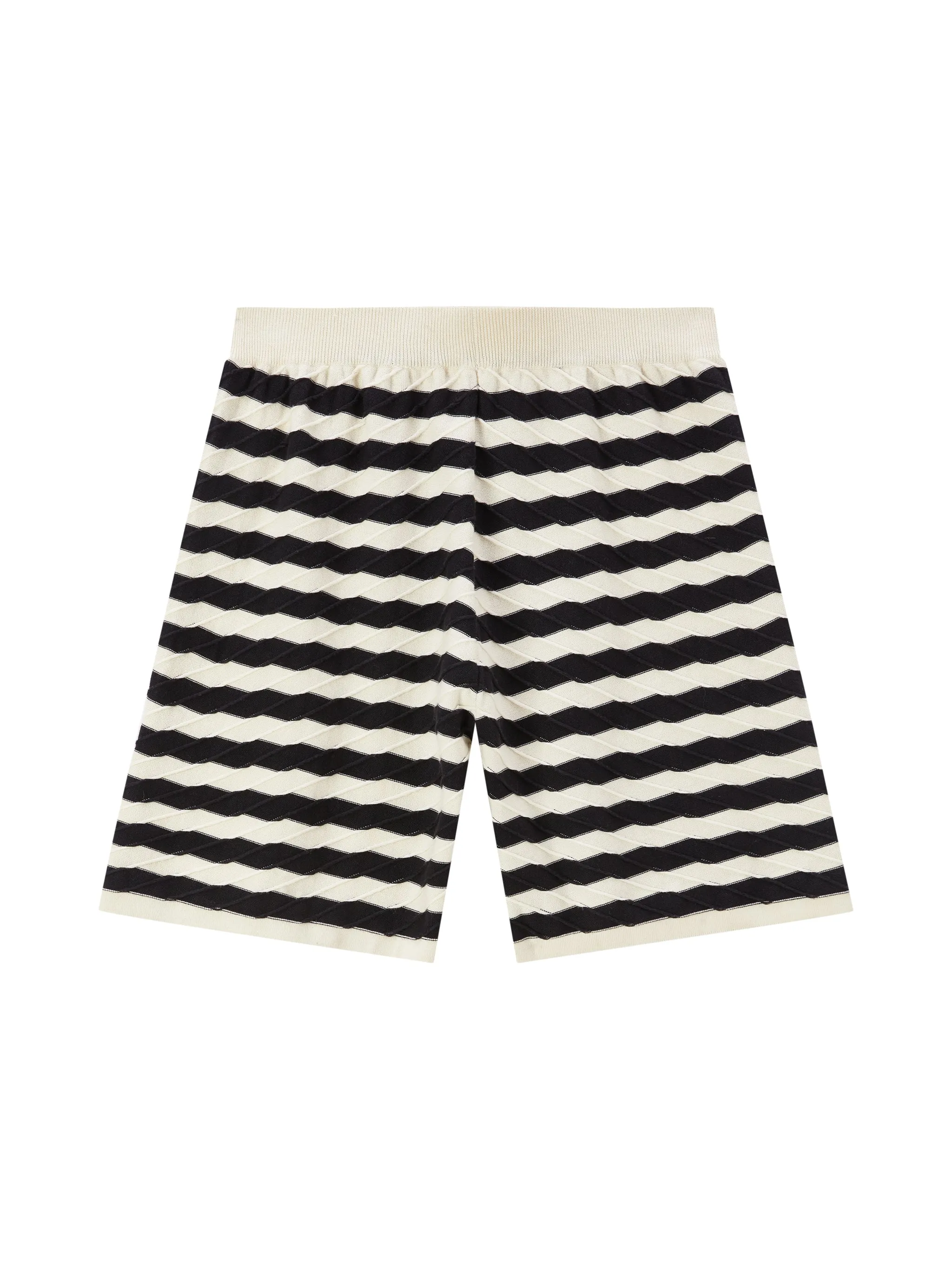 Chevron Black and White Shorts