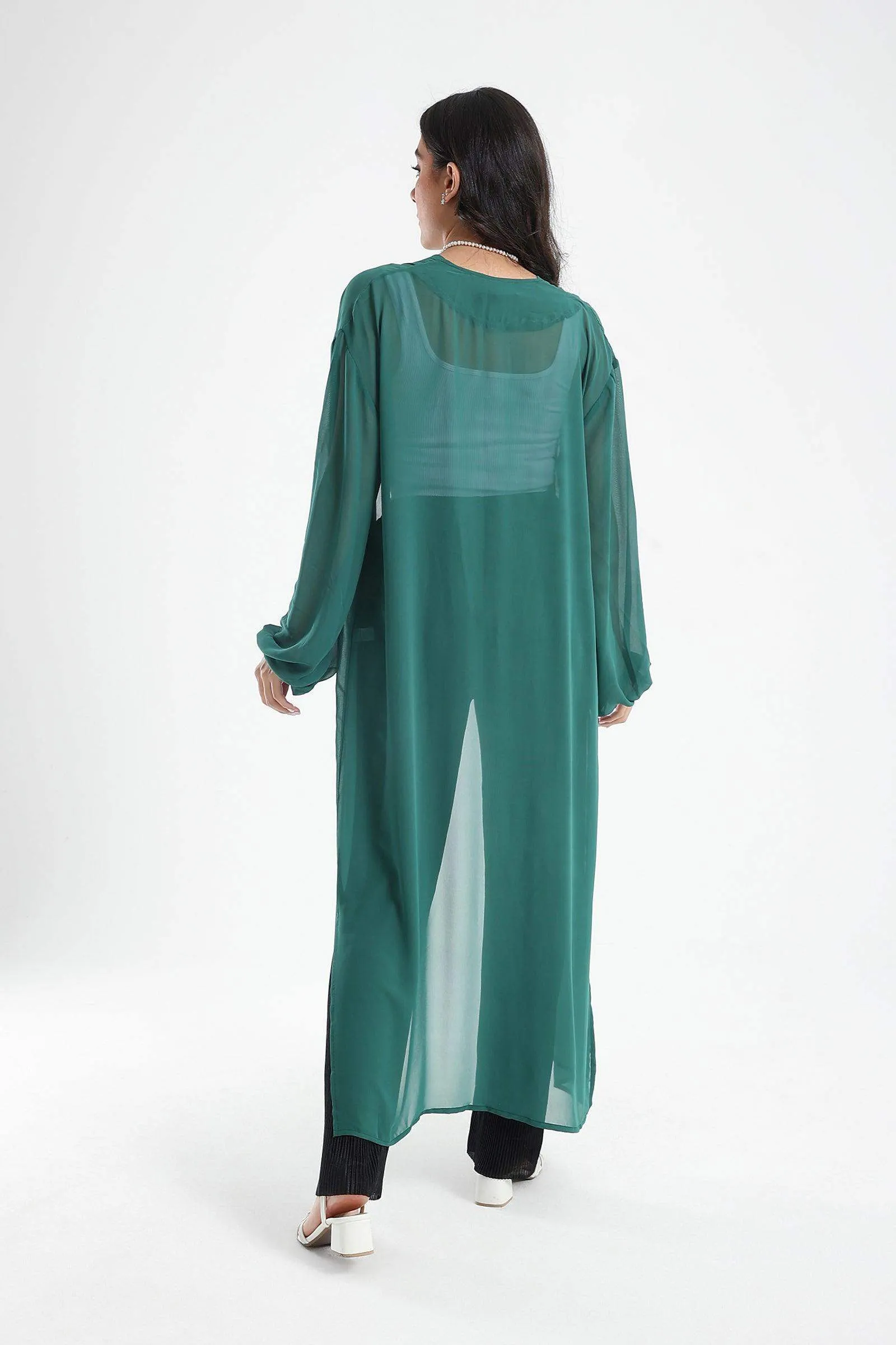 Chiffon Kimono with Side Slits