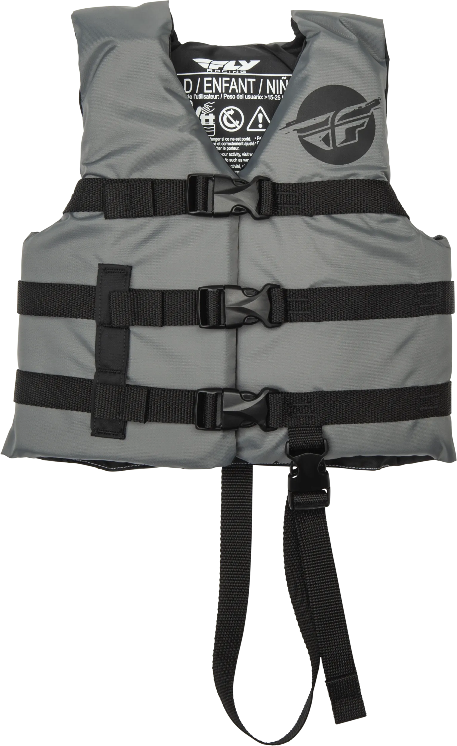 CHILD FLOTATION VEST GREY/BLACK