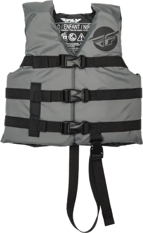 CHILD FLOTATION VEST GREY/BLACK