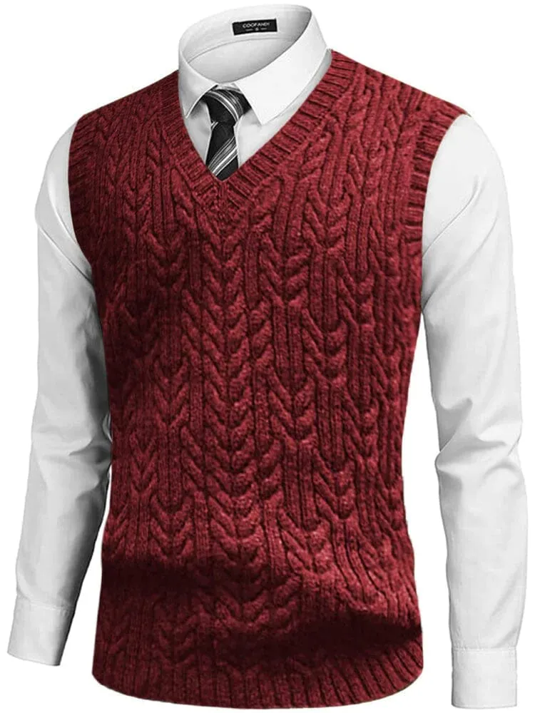 Coofandy V-neck undershirt business warm vest