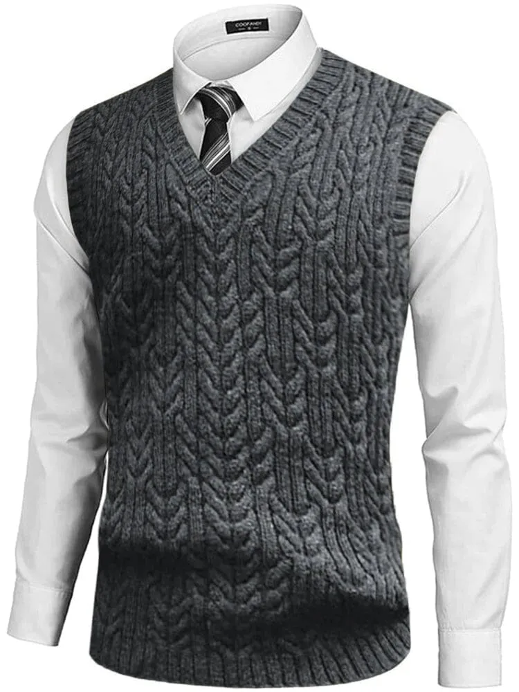 Coofandy V-neck undershirt business warm vest