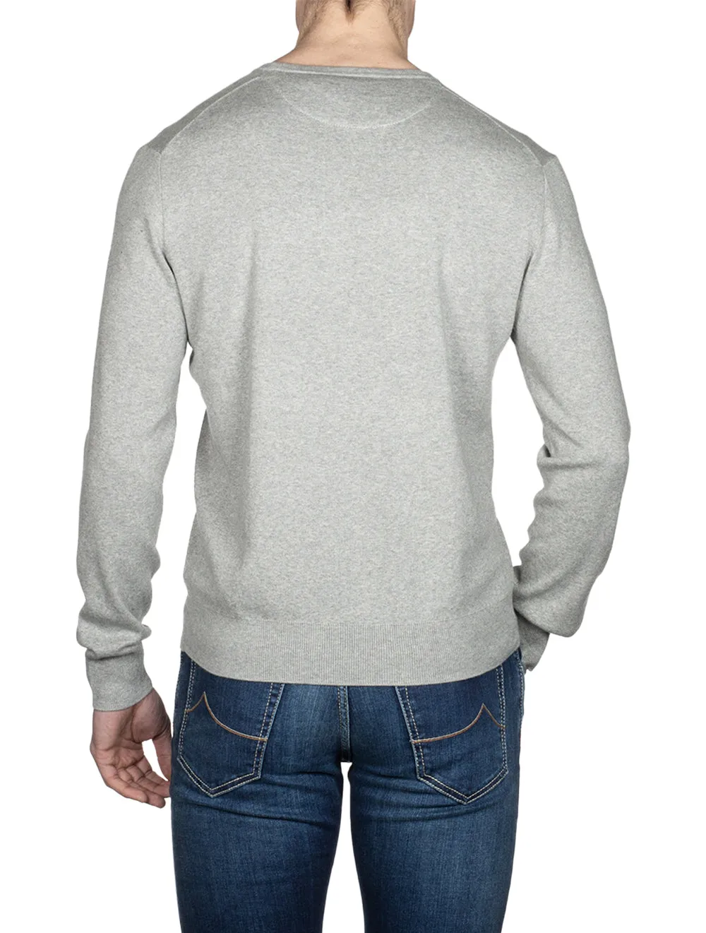 Cotton Crewneck Jumper Andover Heather