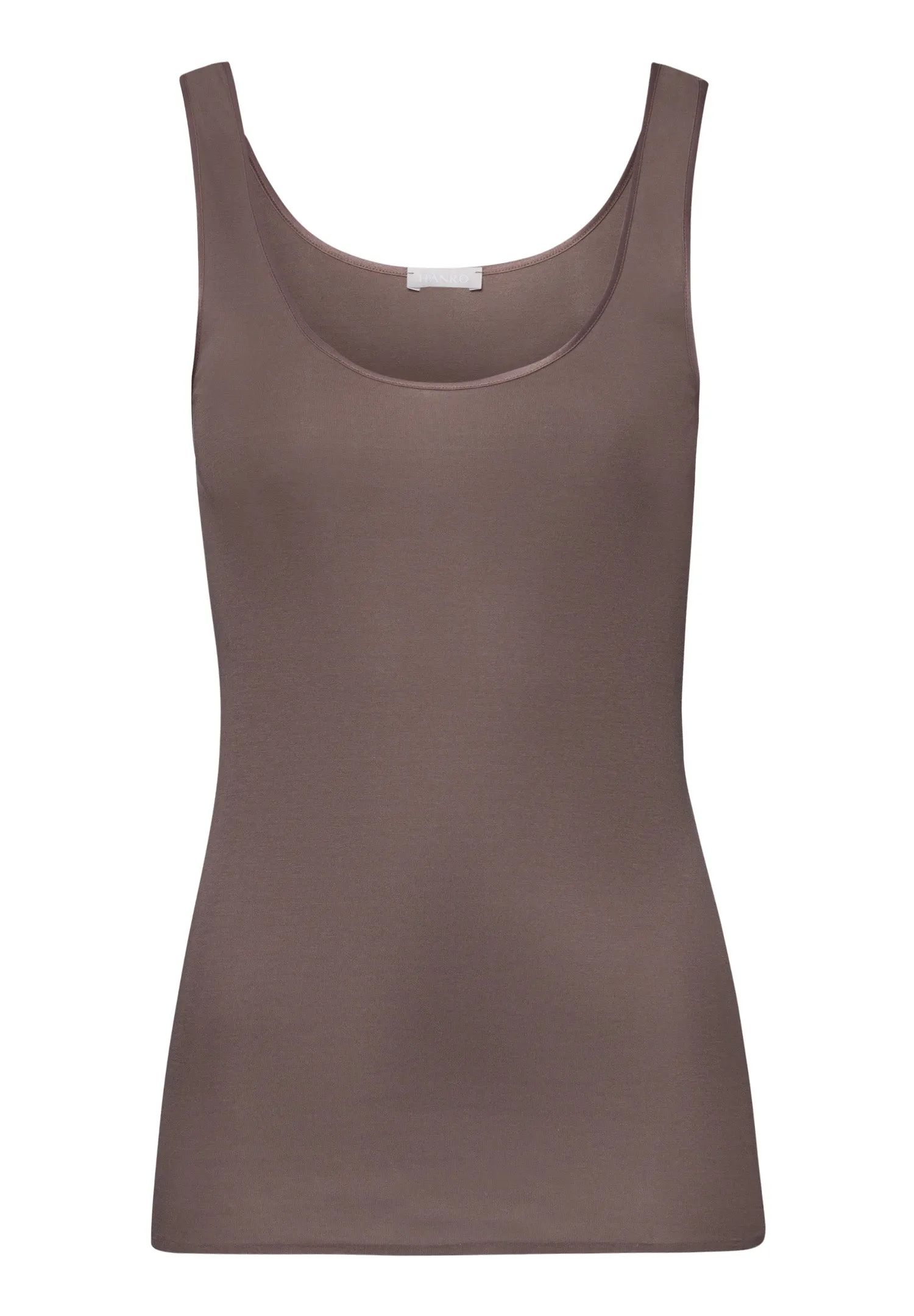 Cotton Seamless Round Neck Cotton Tank Top | Stonewash 71604-2756