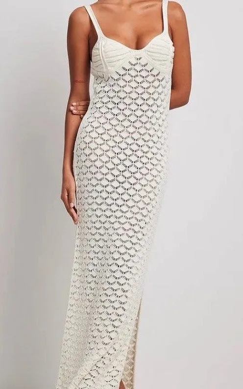 Crochet Knitted Maxi Dress