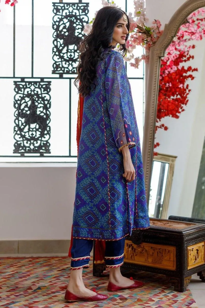 Deepak Perwani - Blue Dream (Ktd4023) - Classic Chunri - 3 Piece