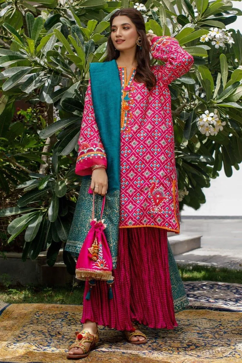 Deepak Perwani - Pink Blush (Ktd3545) - Pallazo - 3 Piece