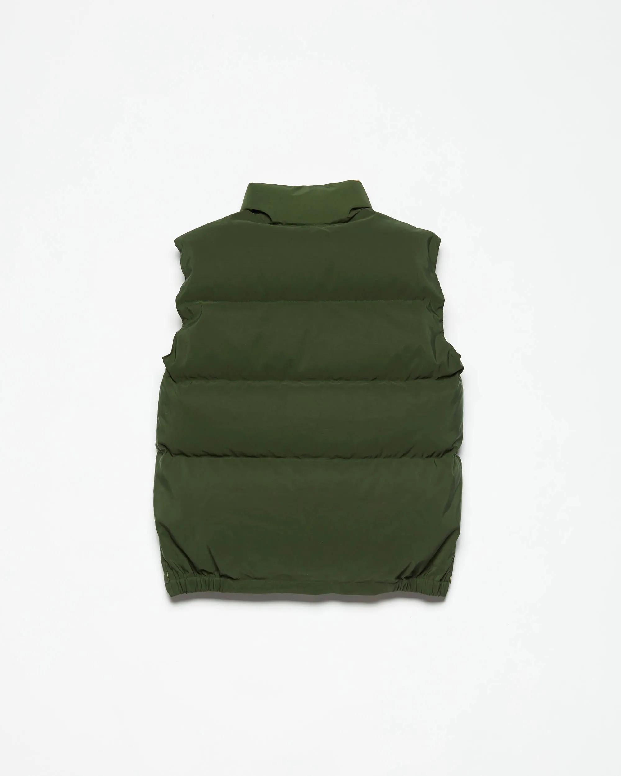 Down Italian Vest - Olive