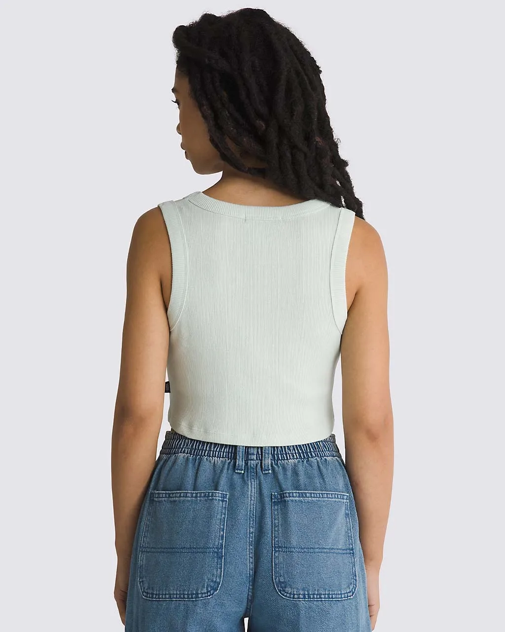 Drew Rib Tank - Pale Aqua