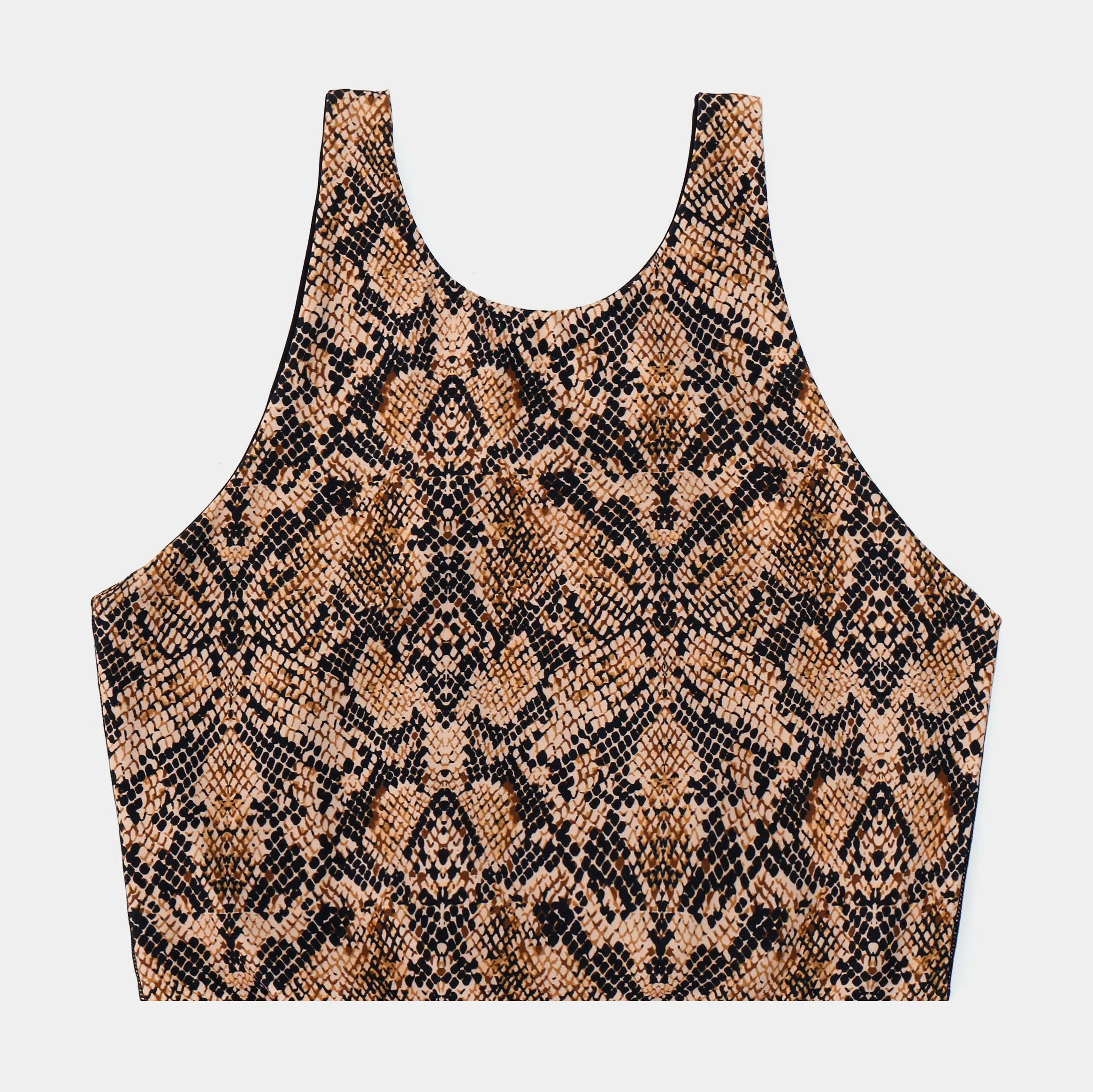 Ella Reversaile Tank Womens Top (Brown)