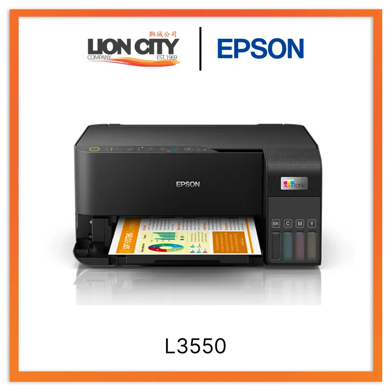 Epson EcoTank L3550 Wireless All-in-One Ink Tank A4 Printer - Print Scan Copy