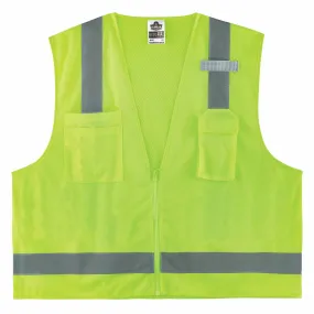 Ergodyne 24509 8249Z-S 5XL Lime Class 2 Economy Surveyors Vest - Single Size