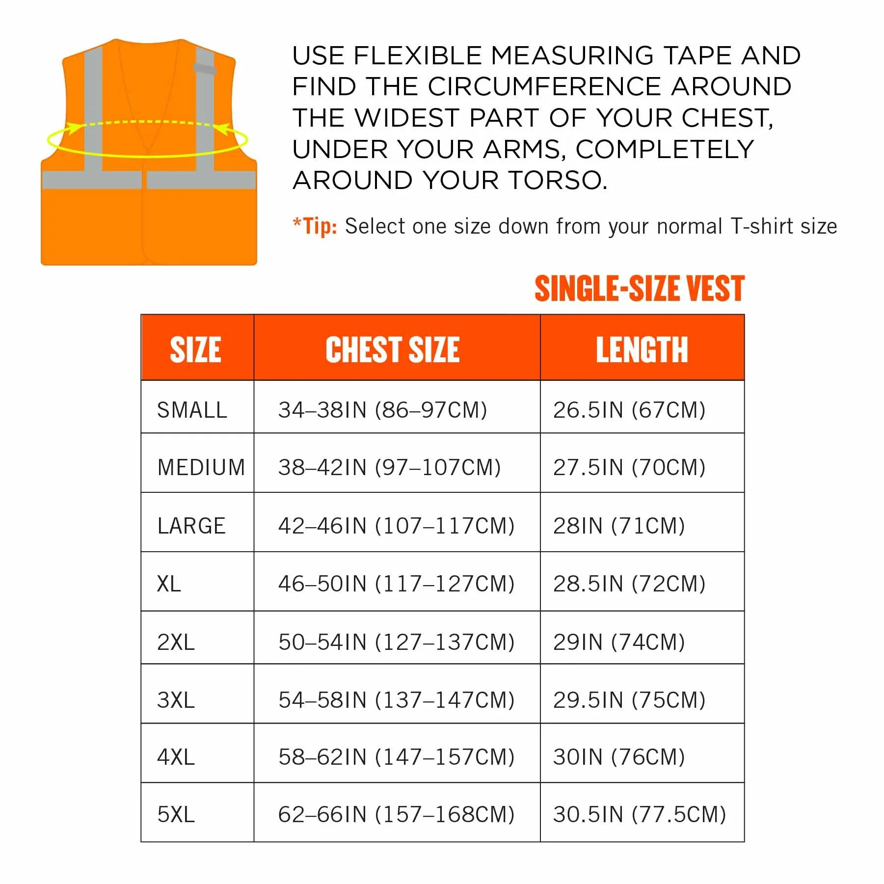 Ergodyne 24552 8215BA-S S Orange Class 2 Economy Breakaway Mesh Vest - Single Size