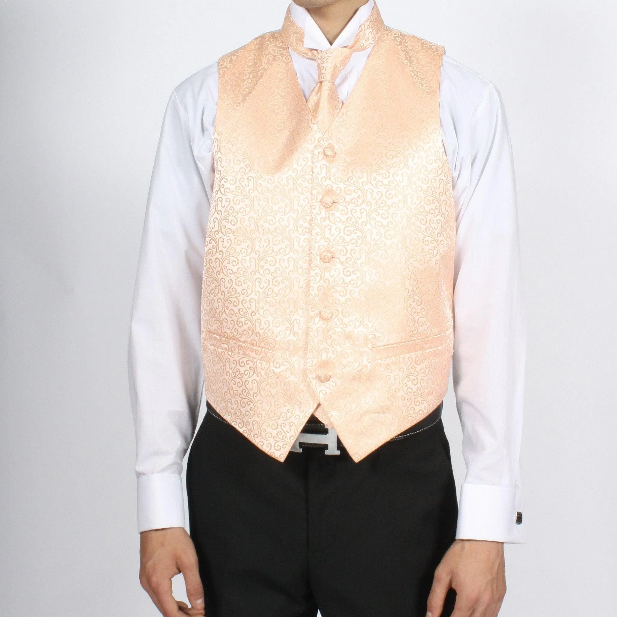 Ferrecci Mens PV50-7 Peach Vest Set