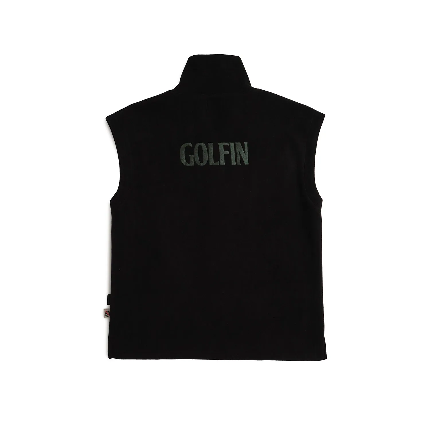 Fleece Vest With Mock BLACK