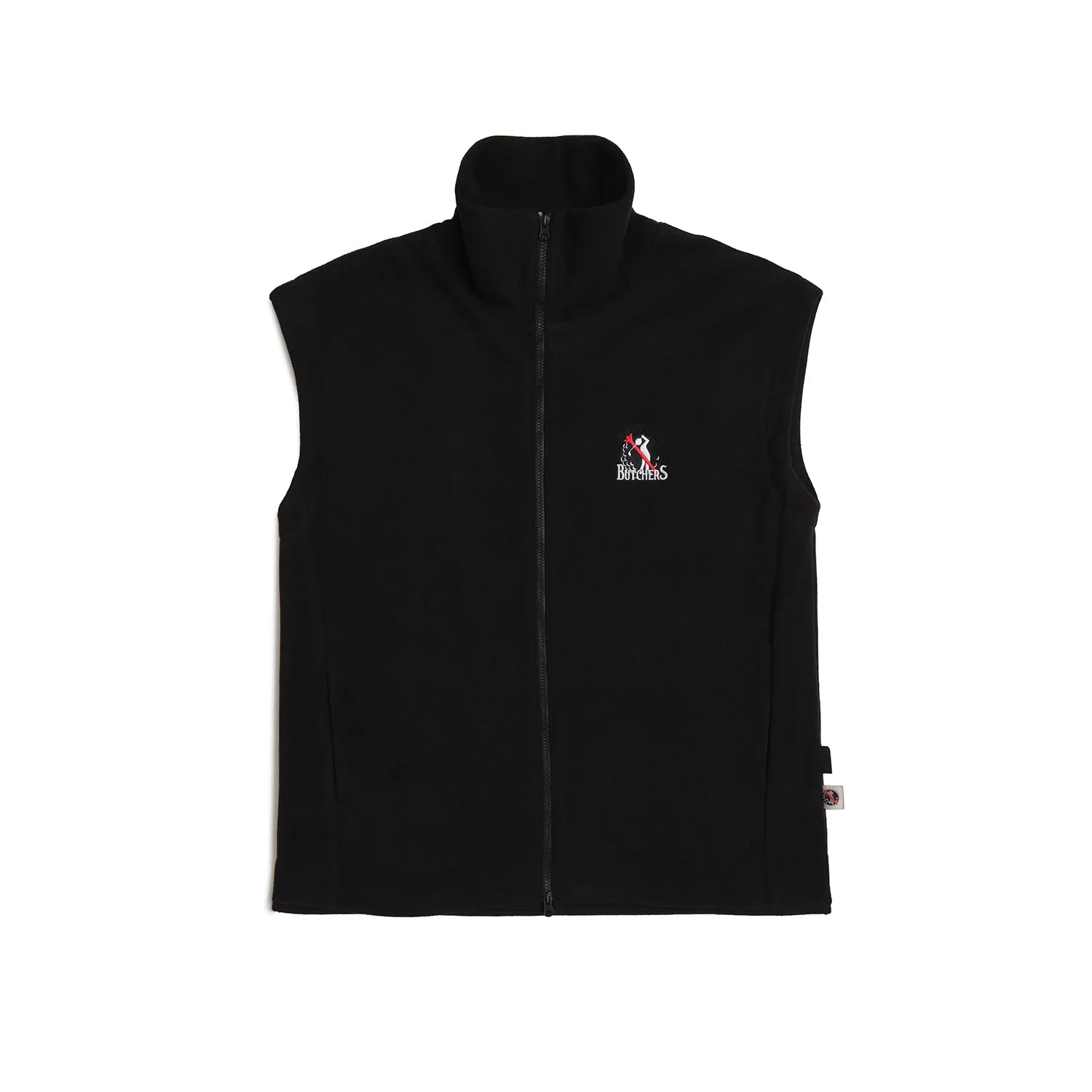 Fleece Vest With Mock BLACK