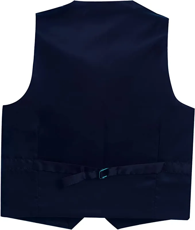 Formal Vest Suit 4 Button Toddler's Kids Boys -Navy