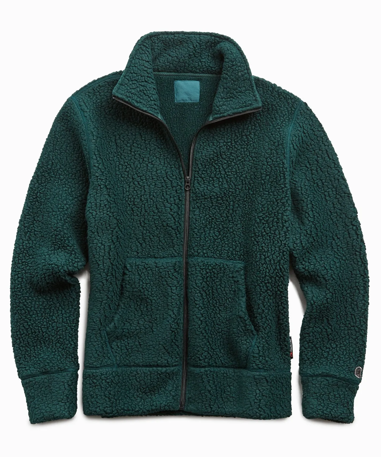 Full Zip Polartec Jacket in Bottle Green