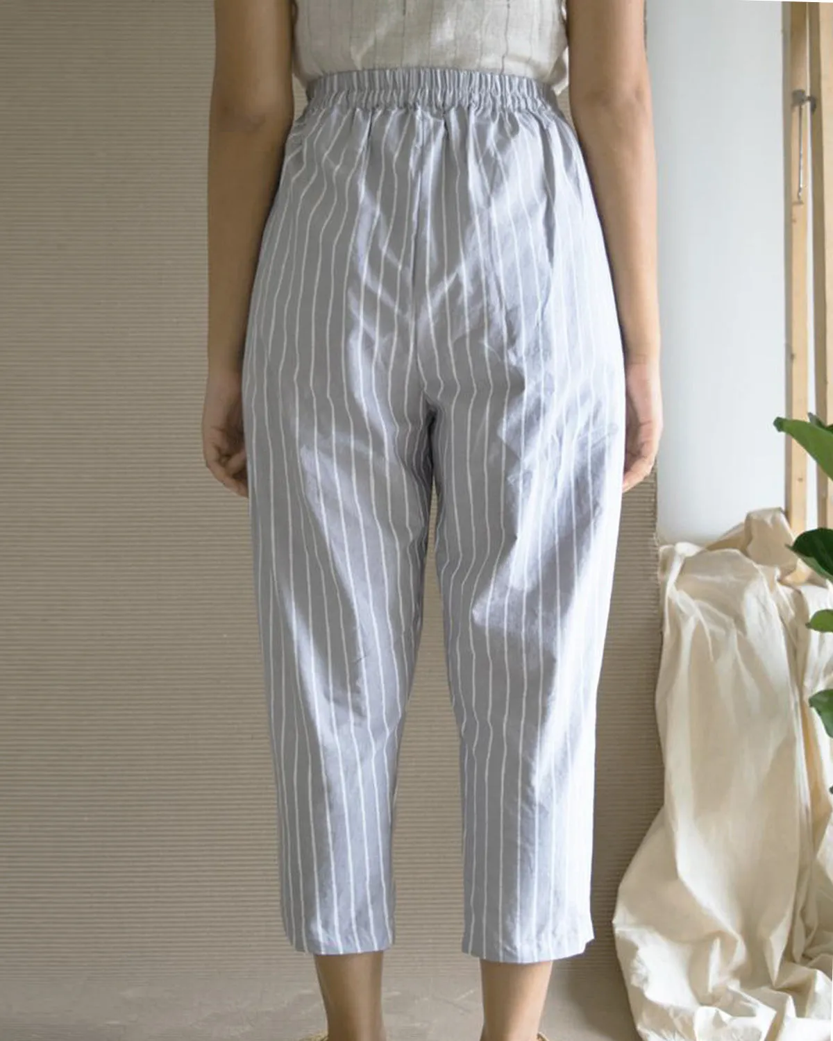 Grey Stripe Pant