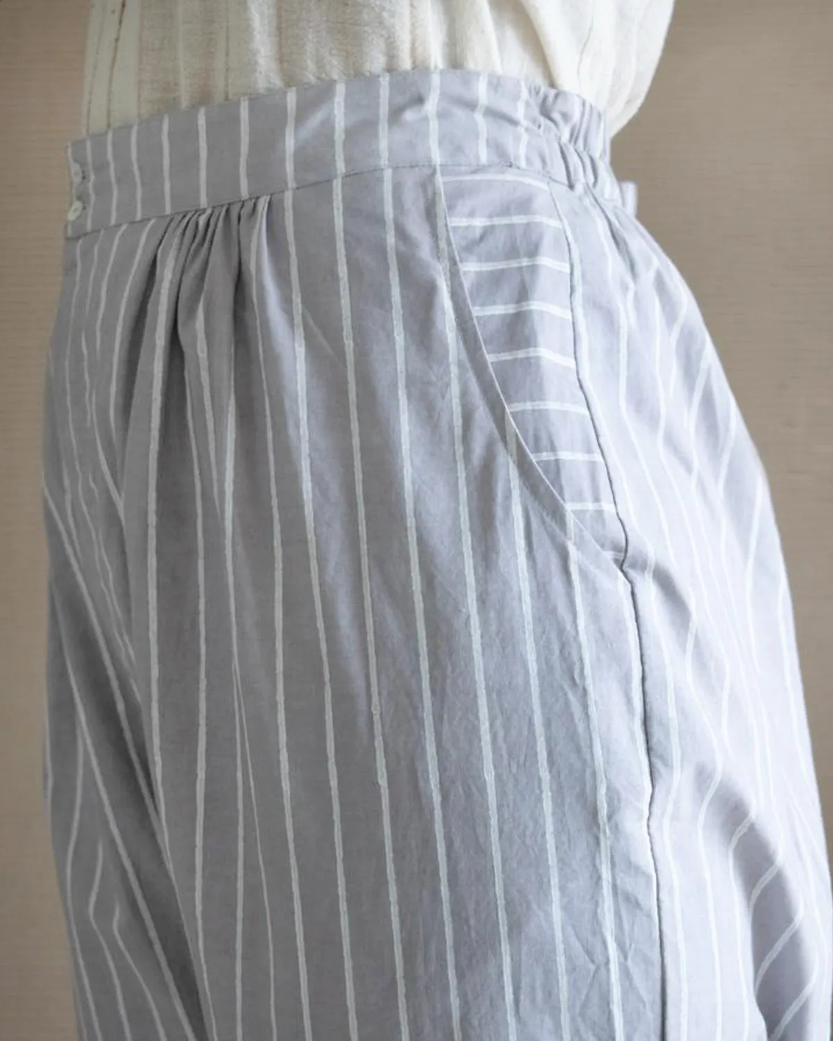 Grey Stripe Pant