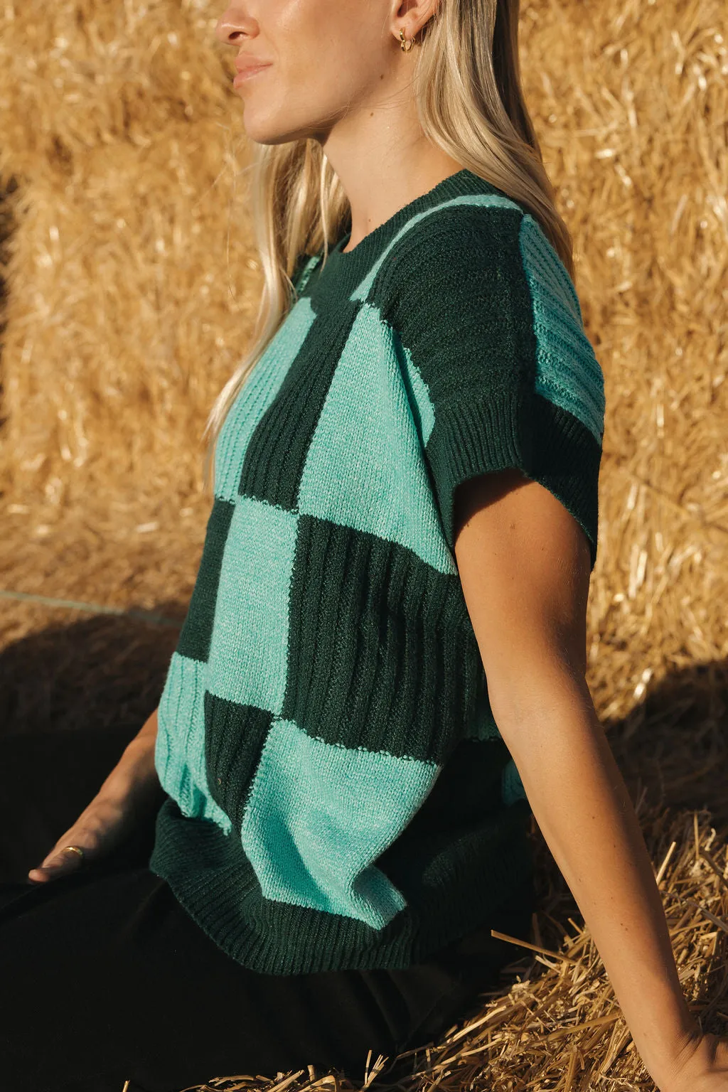 Hadlee Sweater Vest-Hunter/Sage