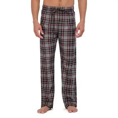 Hanes Originalsen's 2pc Plaid Comfort Fleece Sleep Pajama Set