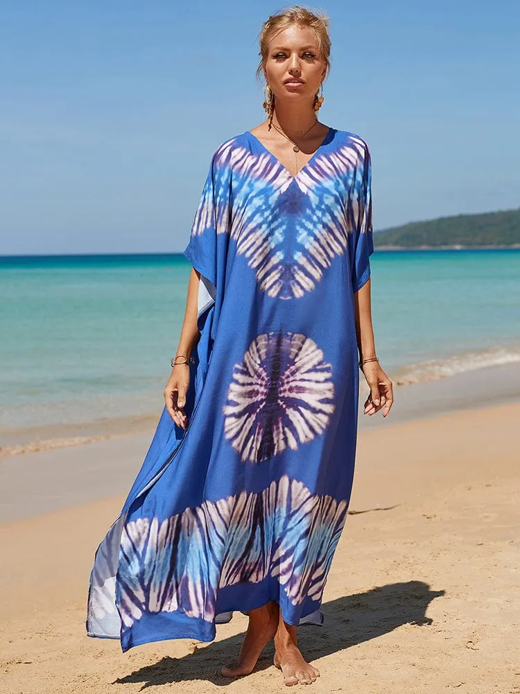 Hathai Tie Dye Kaftan Dress