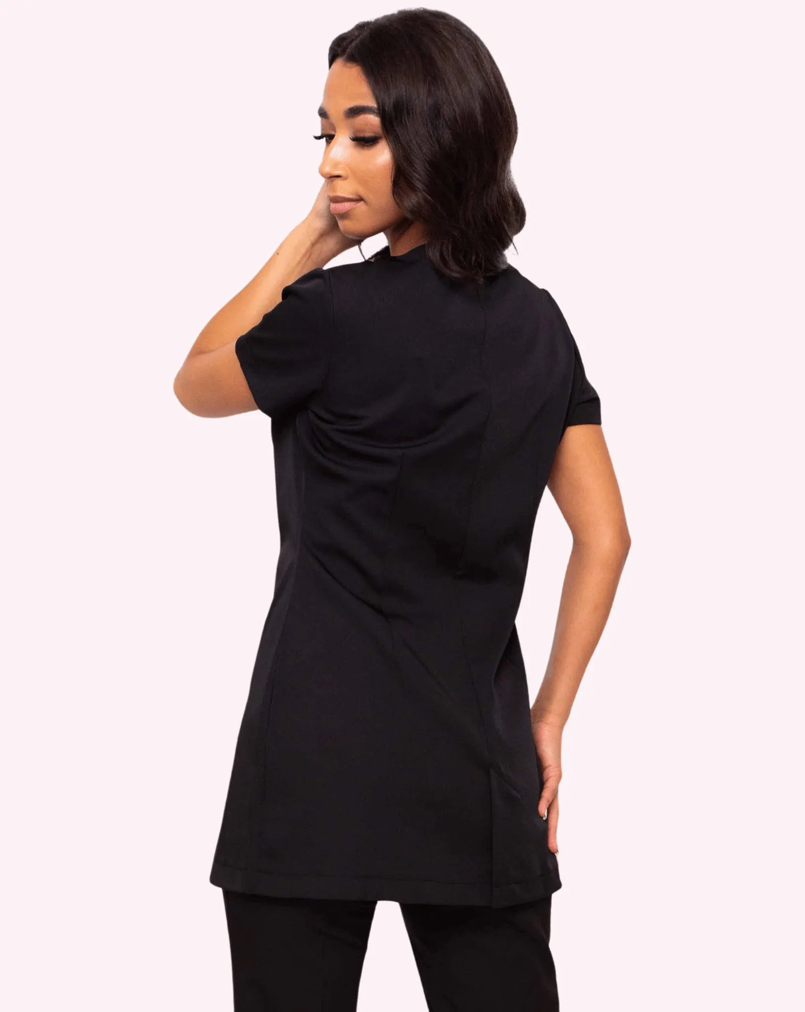 Hero Round Neck Tunic - Black