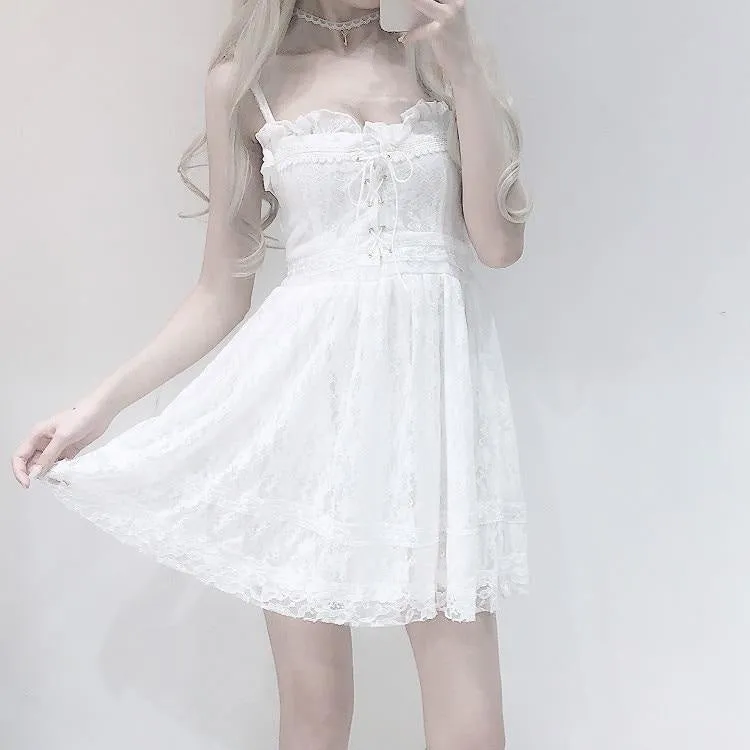 Innocent White Lace Dress