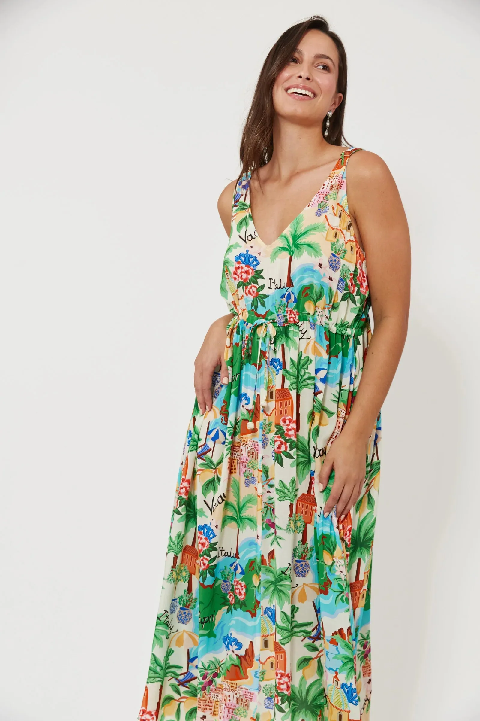 Isola Tank Maxi Dress - Capri