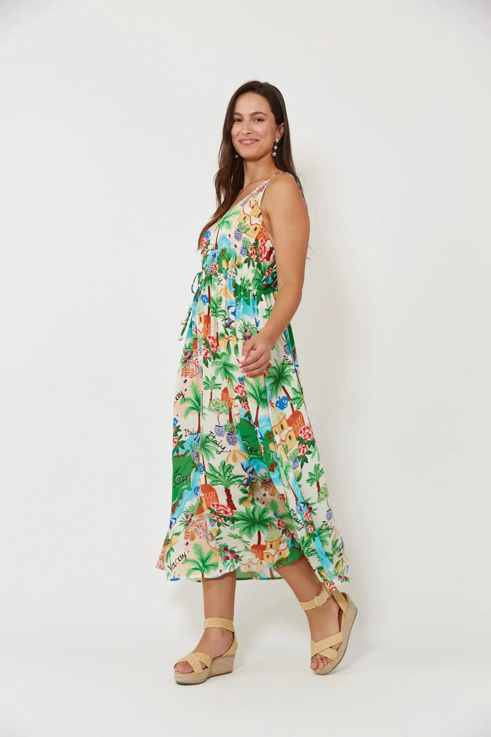 Isola Tank Maxi Dress - Capri