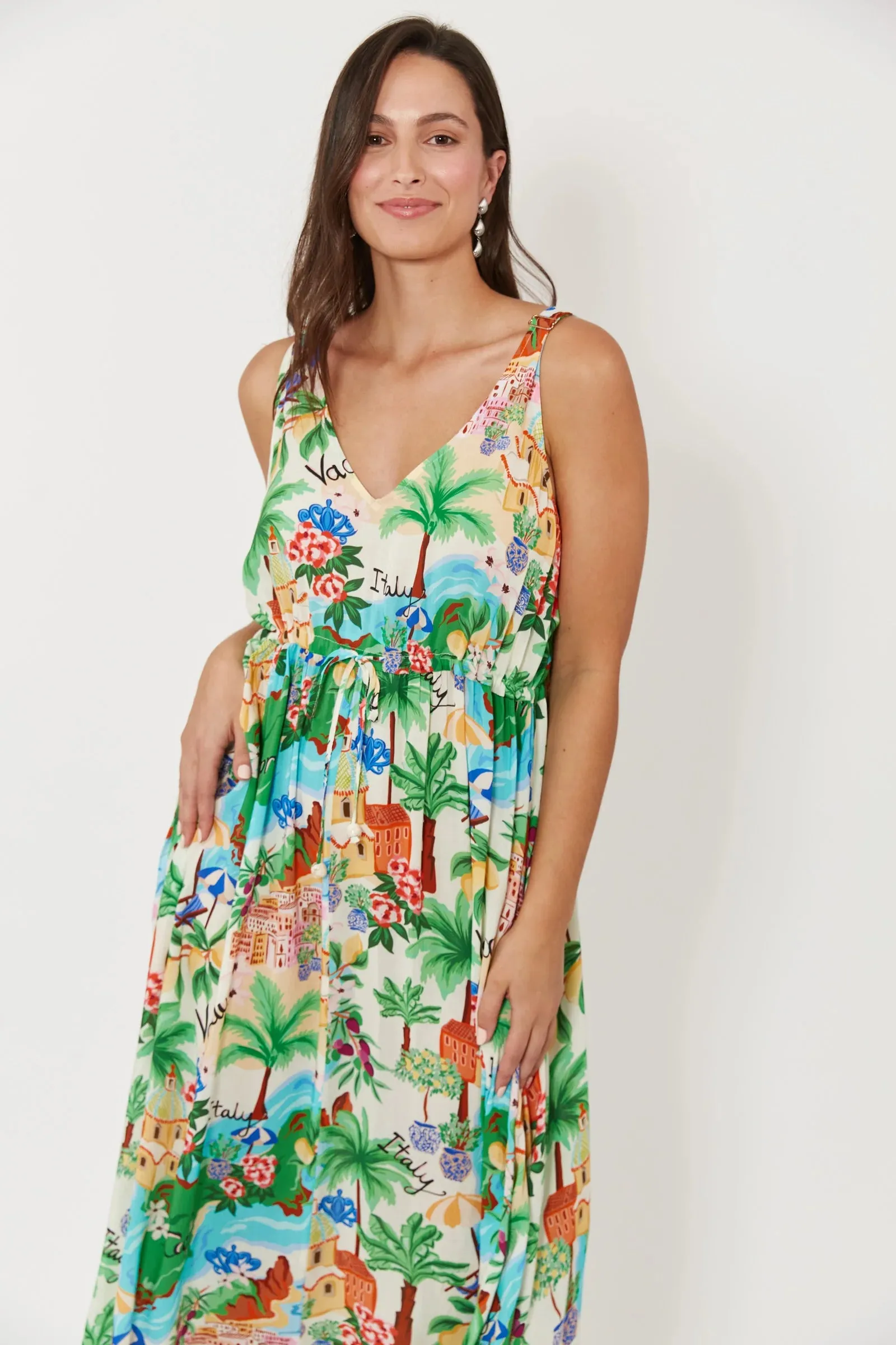 Isola Tank Maxi Dress - Capri