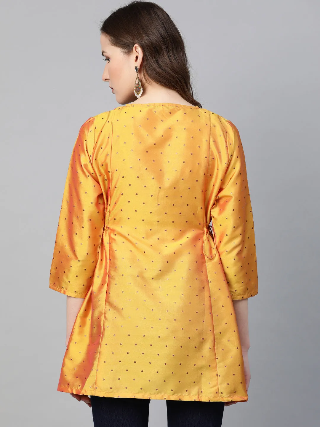 Jashvi Mustard Ethnic Tunic