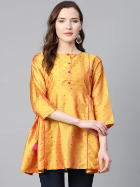 Jashvi Mustard Ethnic Tunic