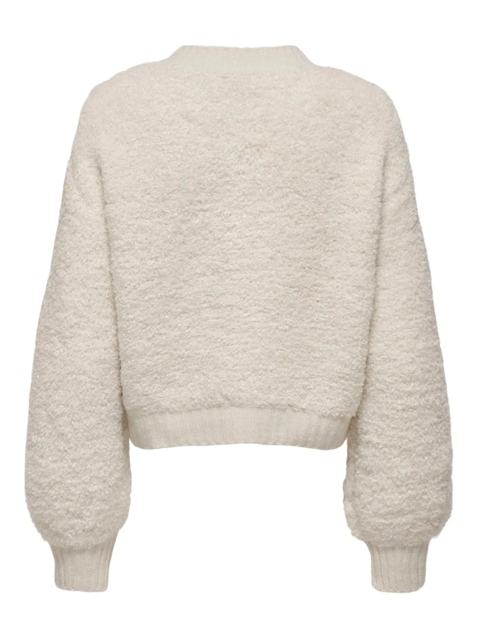 Jdyeira Life L/s O-neck Cardigan Kn - Beige