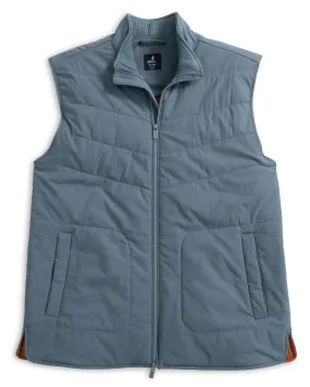 Johnnie-O Fairhaven Quilted Zip Vest - Blue Mirage