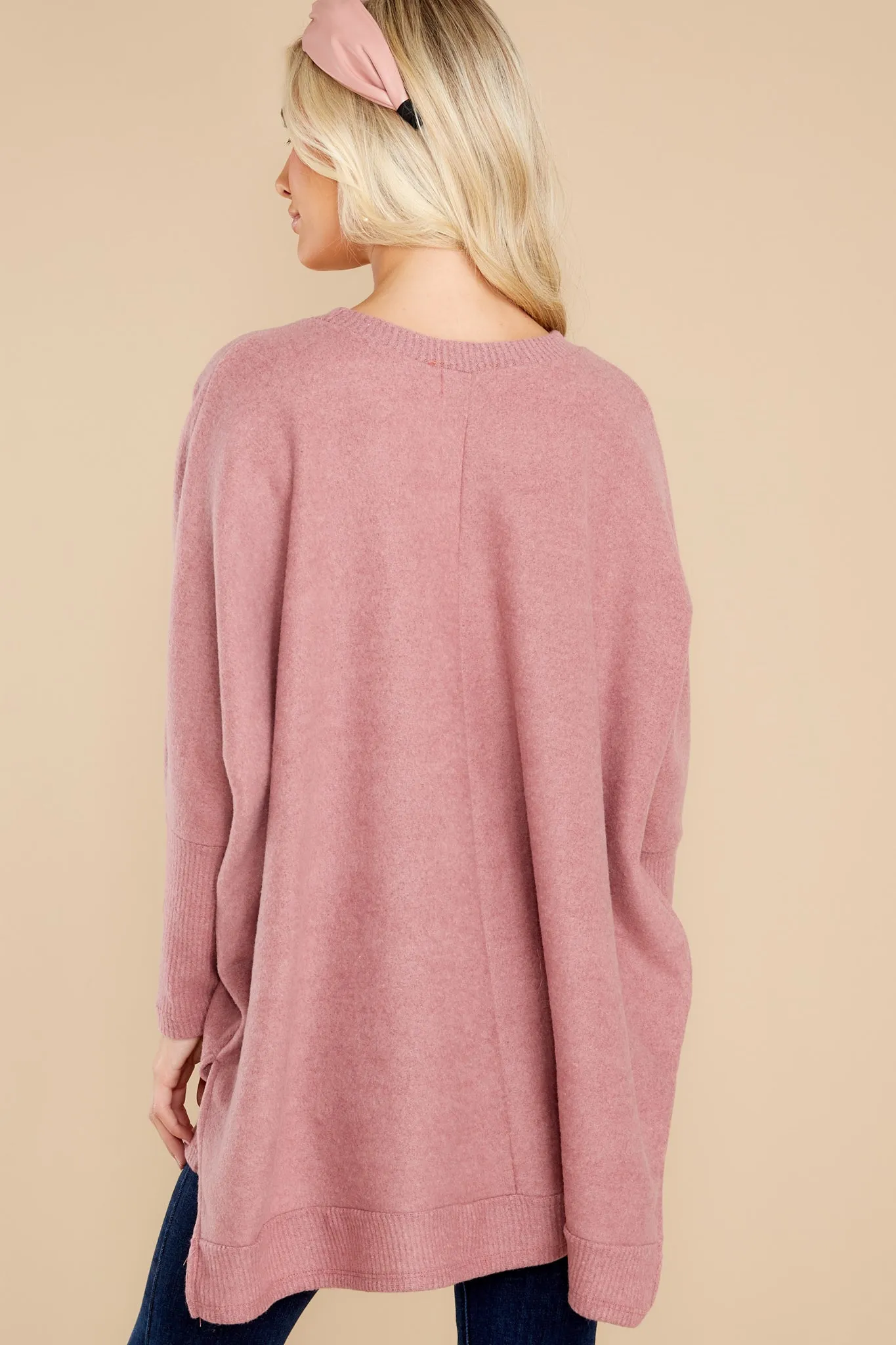 Just What I Need Dusty Rose Top