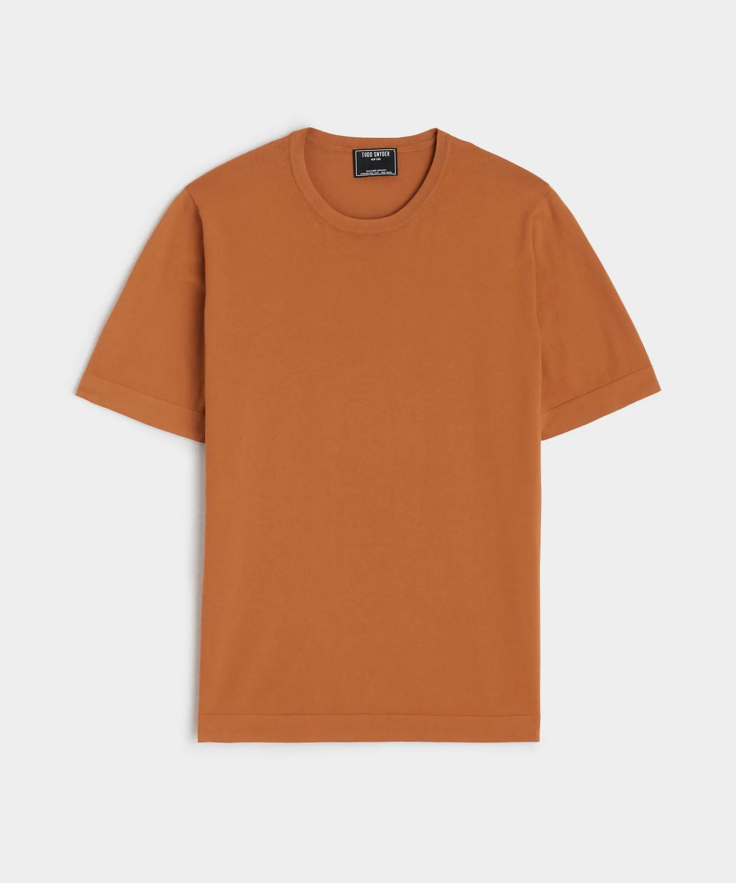 Knit Sweater Tee in Rust