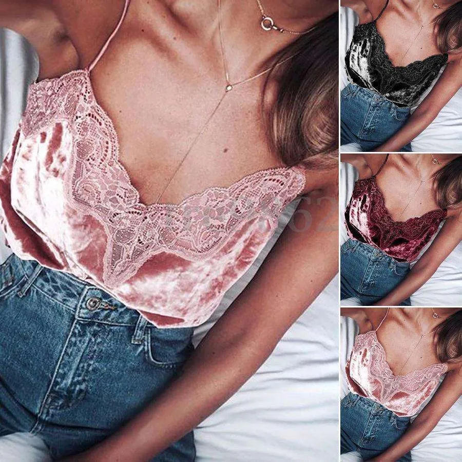 Lace Velvet Cami